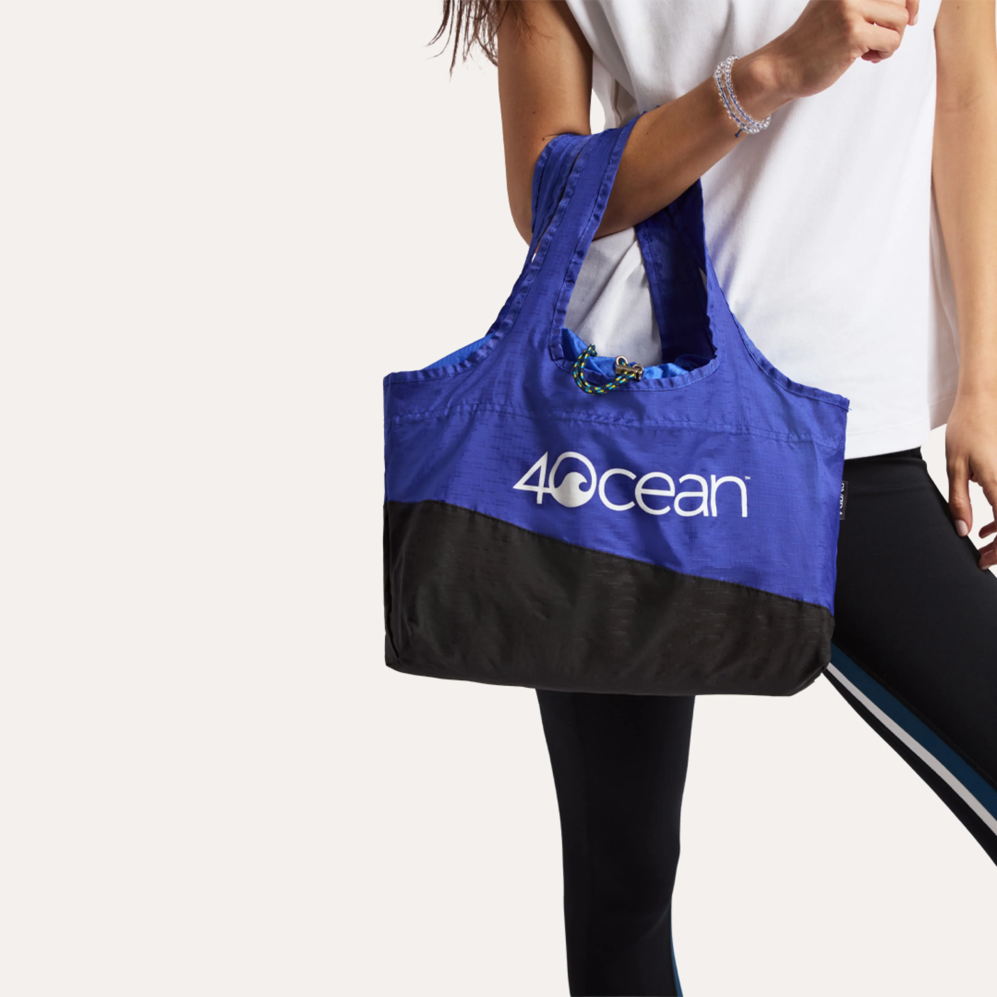 BYBBA x 4OCEAN THE LITTLE SUR PACKABLE TOTE BAG / ULTRA MARINE - Image 4
