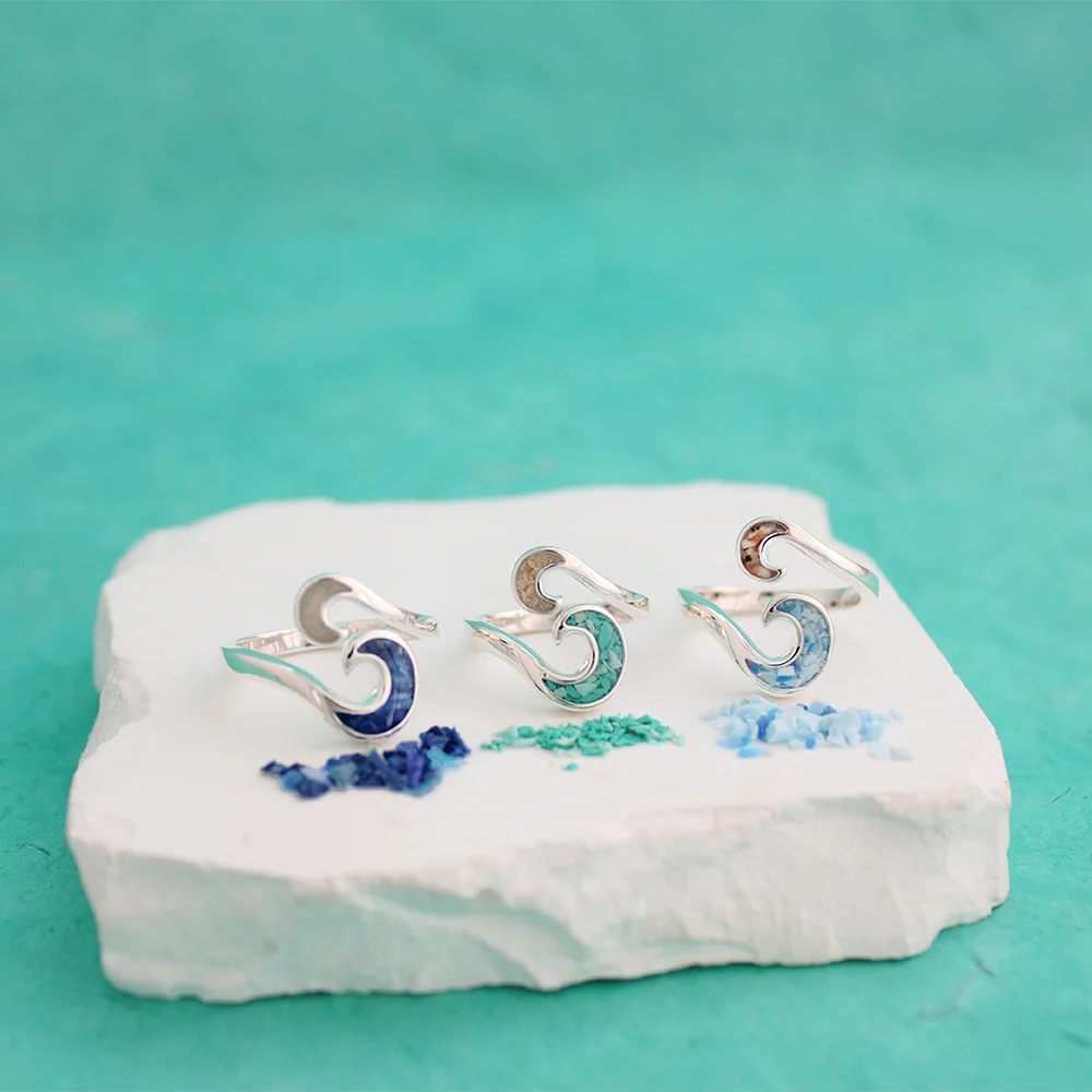 Dune Jewelry x 4ocean Wave Bypass Ring - Image 6