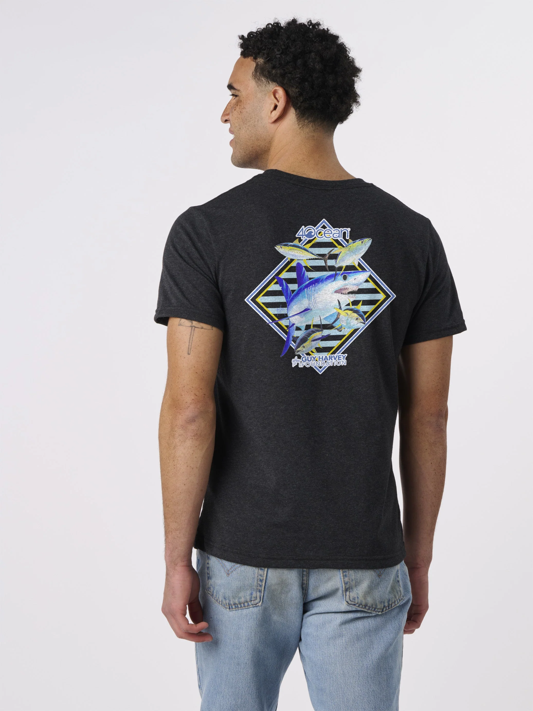 Guy Harvey Mako Shark Unisex T-Shirt - Image 2
