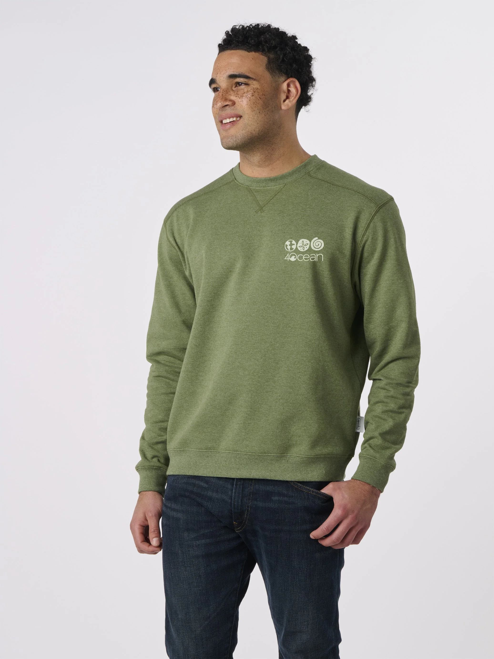 Save the Ocean Unisex Crew Fleece Sweatshirt - Image 12