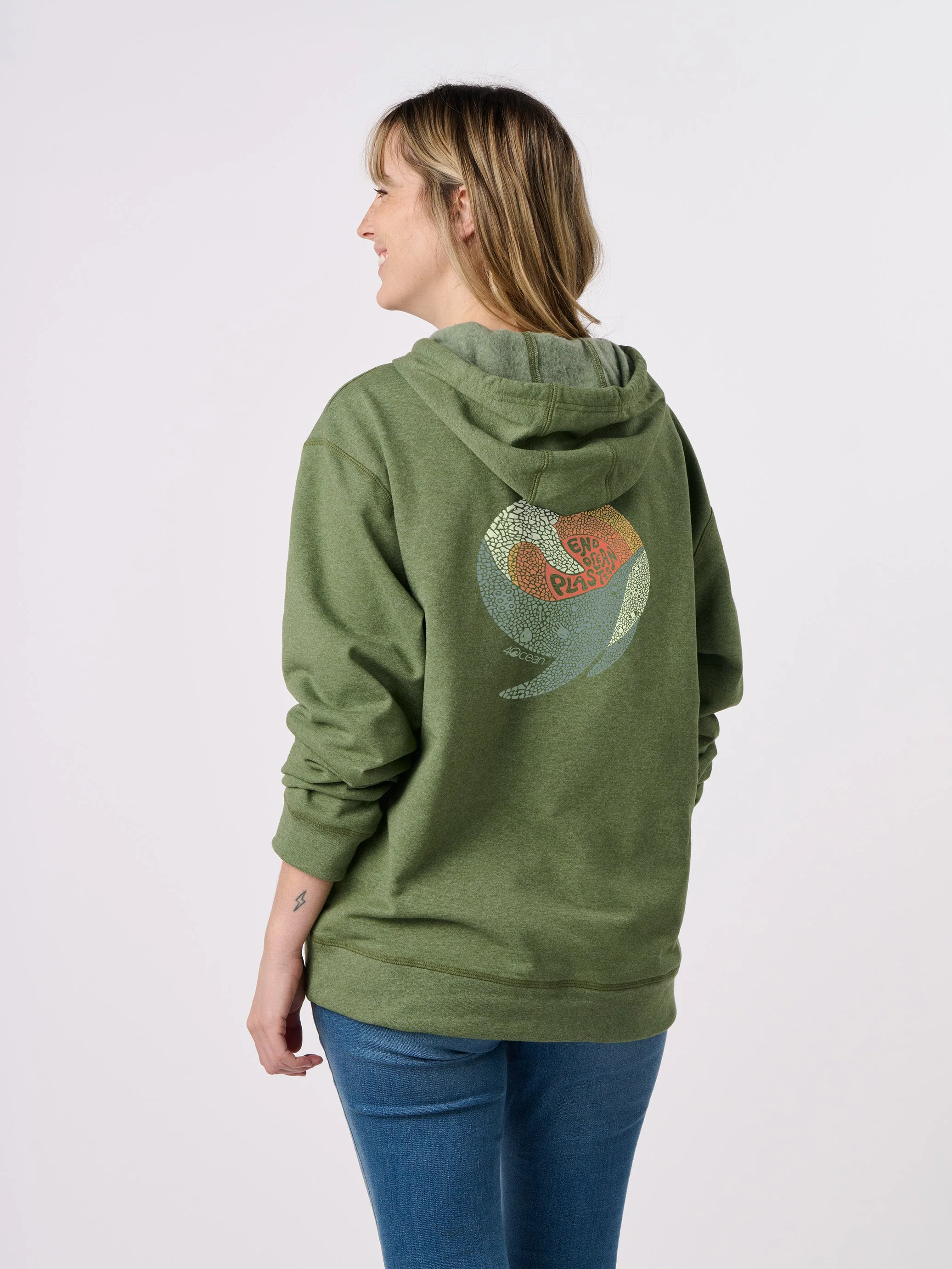 Whale Microplastic Unisex Pullover Hoodie - Image 7